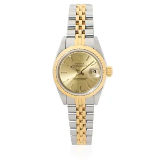 Rolex Lady-Datejust 69173 26mm Yellow gold and Stainless steel Champagne