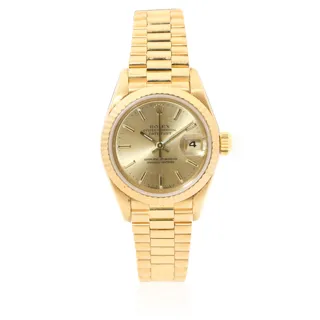 Rolex Lady-Datejust 69178 26mm Yellow gold Champagne