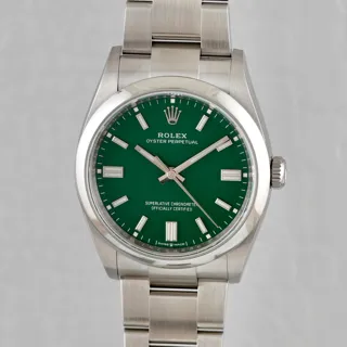 Rolex Oyster Perpetual 36 126000 Stainless steel Green