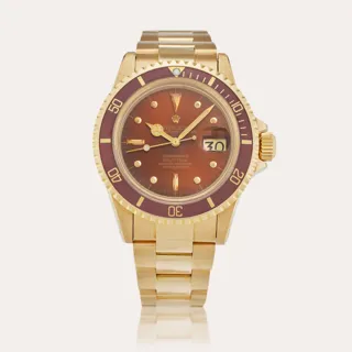 Rolex Submariner 1680 18k yellow gold Brown