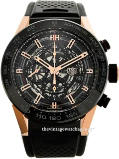 TAG Heuer Carrera CAR2A5A.FT6044 Rose gold and Titanium Skeletonized