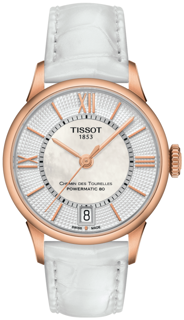 Tissot Chemin Des Tourelles T099.207.36.118.00 32mm Rose gold White