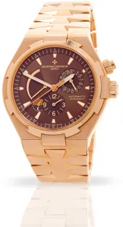 Vacheron Constantin Overseas Dual Time 47450/B01R-9229 42mm Rose gold Brown