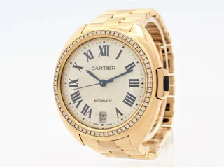 Cartier Clé de Cartier WJCL0009 38mm 18k Rose Gold$Diamonds Silver