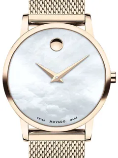 Movado Museum 607352 Rose gold White