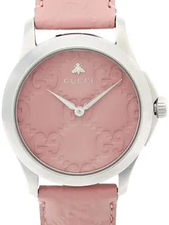 Gucci G-Timeless YA126578 Stainless steel Pink