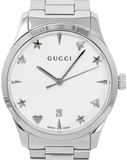 Gucci G-Timeless YA1264028A Stainless steel Silver