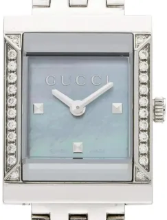 Gucci G-Frame YA128404 Stainless steel White