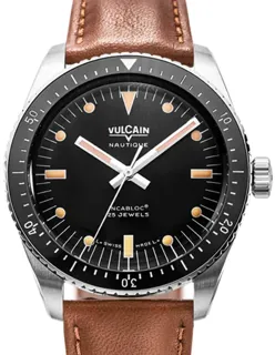 Vulcain Skindiver 660170A07.BAC207 Stainless steel Black