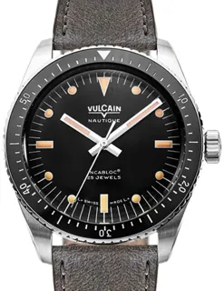 Vulcain Skindiver 660170A07.BAC213 Stainless steel Black