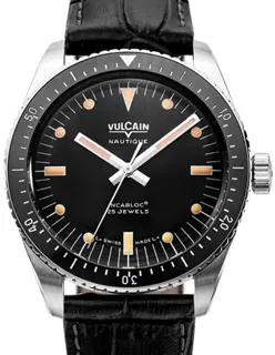 Vulcain Skindiver 660170A07.BAN248 Stainless steel Black