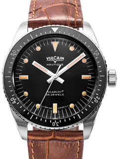 Vulcain Skindiver 660170A07.BAN228 Stainless steel Black