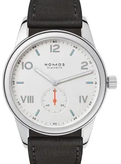 NOMOS Club 737 Stainless steel White