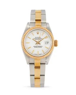 Rolex Lady-Datejust 69173 18k Gold and Stainless steel White