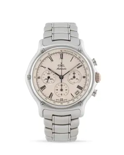 Ebel 1911 Chronograph Stainless steel Cream