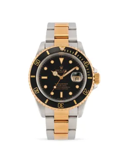 Rolex Submariner 16613 Stainless steel and 18k yellow gold Black