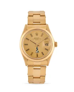 Rolex Oyster Perpetual Date 1503 14k Gold Champagne