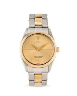 Rolex Oyster Perpetual 34 1008 18k Gold and Stainless steel Champagne