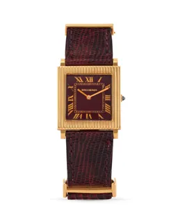 Boucheron Carrée 18k yellow gold Burgundy