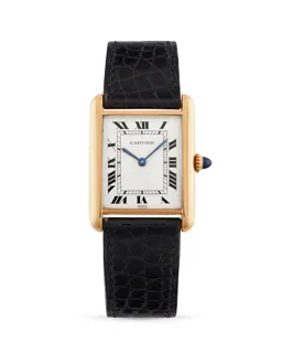 Cartier Tank Louis Cartier 78086 30mm 18k Gold White