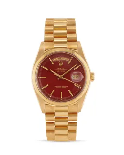 Rolex Day-Date 36 1802 Yellow gold Burgundy