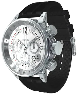 B.R.M Chronographes Racing V12-44-GTB 44mm Stainless steel and PVD White