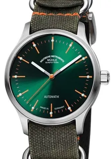 Mühle Glashütte Panova M1-40-76-NB 40mm Stainless steel Green