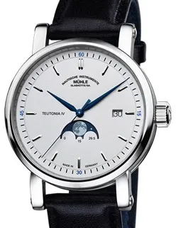 Mühle Glashütte Teutonia M1-44-05-LB 41mm Stainless steel White