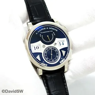 A. Lange & Söhne Zeitwerk 145.029 42mm White gold Black