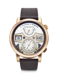 A. Lange & Söhne Zeitwerk 145.032 Rose gold Silver