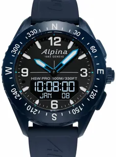 Alpina Smartwatches AL-283LBN5NAQ6 Glass fiber Black and Blue