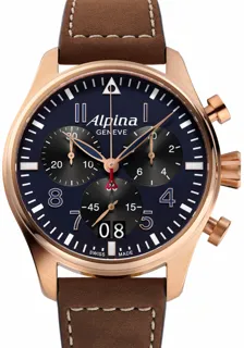 Alpina Startimer AL-372NB4S4 Rose gold Blue