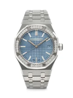 Audemars Piguet Royal Oak 15551ST Stainless steel Light blue