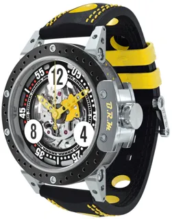 B.R.M Chronographes Racing DDF6-46-SQ-AJ 46mm Stainless steel and PVD Black