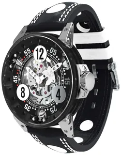 B.R.M Chronographes Racing V6-44-SA-N-SQ-AB Stainless steel Black