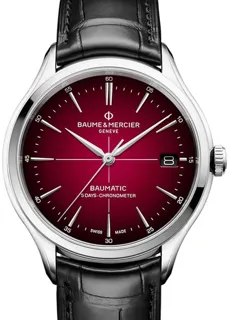 Baume & Mercier Clifton M0A10699 Stainless steel Red