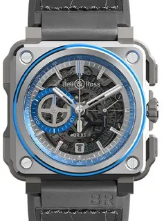 Bell & Ross BR-X1 BRX1-AL-TI-BLU Titanium and Aluminium Blue