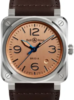 Bell & Ross BR-03 Copper Automatic Gold BR03A-GB-ST/SCA Stainless steel Salmon