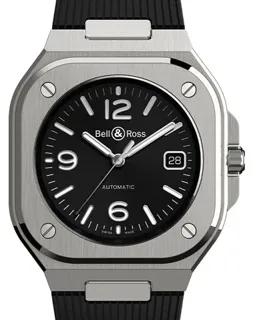 Bell & Ross Instruments BR05A-BL-ST/SRB Stainless steel Black