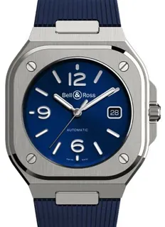 Bell & Ross Instruments BR05A-BLU-ST/SRB Stainless steel Blue