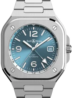 Bell & Ross Urban BR05G-PB-ST/SST Stainless steel Blue