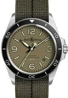 Bell & Ross Vintage BRV292-MKA-ST/SF Stainless steel Green