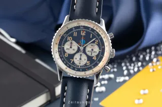 Breitling Navitimer A30022 38mm Stainless steel Dark Blue