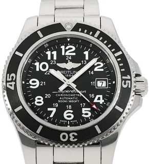 Breitling Superocean A17365C91B1A1 Stainless steel Black