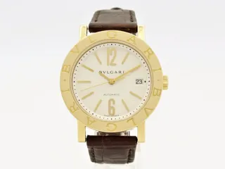 Bulgari Bulgari BB 38 GL AUTO 18k yellow gold White