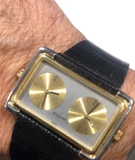 Bulgari Dual-Time Yellow gold and Stainless steel Silver