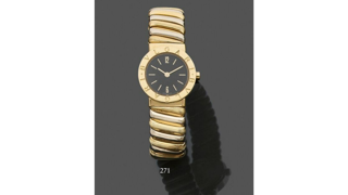 Bulgari Tubogaz BB 23 2T 23mm 18k white gold and 18k yellow gold Black