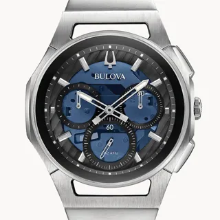 Bulova CURV 96A205 Stainless steel Blue