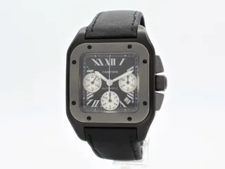 Cartier Santos 100 XL 3104 Titanium and Stainless steel Black