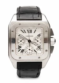 Cartier Santos 100 Stainless steel White